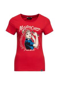 Футболка с принтом базовая футболка motor queen я могу это сделать Queen Kerosin, красный