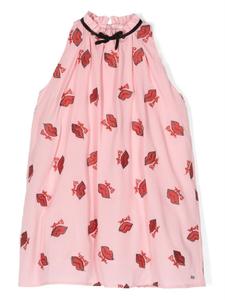 Sonia Rykiel платье без рукавов с принтом, розовый