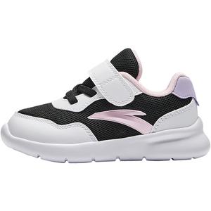 Антиударные дышащие легкие амортизирующие низкие детские ботиночки для малышей Antakids, черный/Anta белый-7