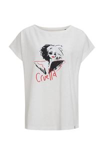 Футболка Cruella Devil Art Ecru в классическом дизайне Re:Covered, экрю