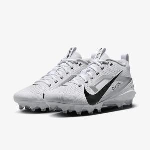 Бутсы для футбола Nike Alpha Menace 4 Varsity FN0027-100 мужские, белые, черные, UWU800 Nike, белый