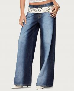 Женские джинсы Ema с низкой посадкой и отбеливателем Edikted, Dark-blue