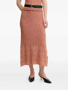 Юбка миди Ruth из ажурной вязки Hoss Intropia, оранжевый