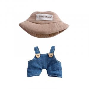 Совместимые с Labubu 1, Sitting Party джинсы для куклы и костюмы с четырехлистным клевером комплекты одежды для кукол DUOMIAOYOU