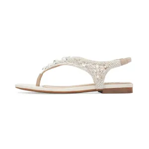73Hours Сандалии Tuscany One Strap 1 см, женские, холодного белого цвета