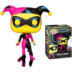 Funko Фигурка Pop! Heroes Batman The Animated Series Harley Quinn Black Light Glow эксклюзив Hot Topic #371