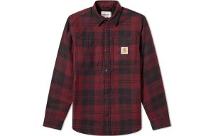 Carhartt WIP Рубашка мужская красная черная клетка