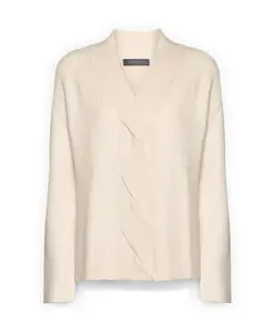 Свитер с крупным узором из кос Elena Mirã², белый