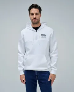 Мужская толстовка с капюшоном Salsa Jeans, белый