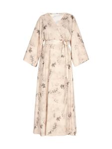 Длинное платье usha WHITE LABEL Kimono, цвет beige mehrfarbig