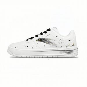 Расслабленные нескользящие амортизирующие низкие кроссовки для скейтбординга unisex ANTA, черный