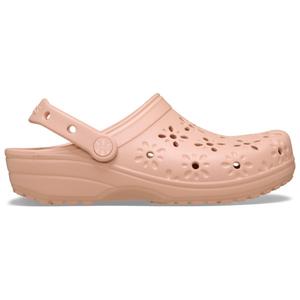 Классические сандалии-сабо с цветочным вырезом Crocs, розовый