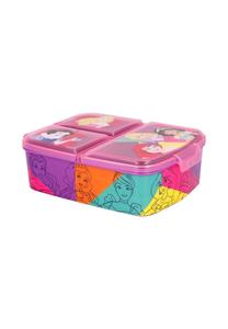 Детский ланч-бокс Disney Princess с 3 отделениями, розовый 6,7x16,5x19,5 см