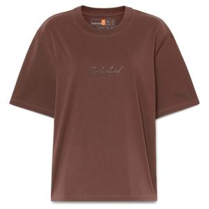 Женская футболка из плотной ткани с короткими рукавами и принтом "Lush Comfort" Timberland, коричневый