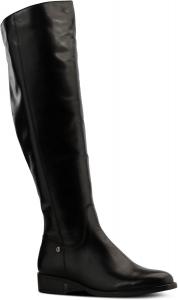 Женские кожаные сапоги JATAREA до колена - стильный каблук-блок - удобные ботильоны для женщин - мягкая стелька для комфорта - прочный и универсальный дизайн, Jatarea Nolok- Black