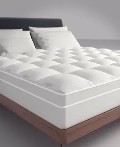 Мягкий пушистый хлопковый наматрасник, полный Payton, white