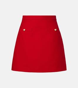 Мини-юбка Crepe Couture из шерсти и шелка Valentino, Paris