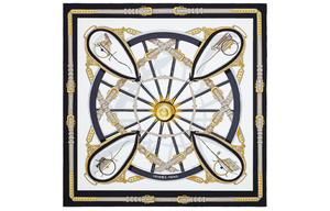 HERMES Шелковый шарф Unisex Black