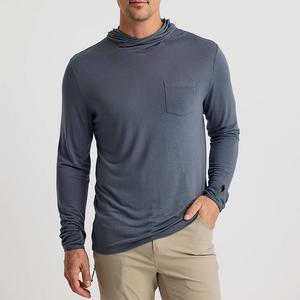 Легкая толстовка Free Fly Bamboo с капюшоном (мужская), Storm Cloud