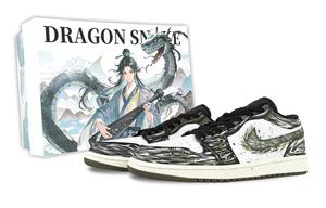 Jordan Винтажные баскетбольные кроссовки Air 1 мужские низкие бело-зеленые