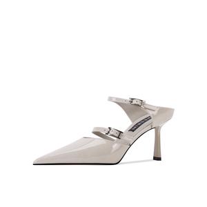 Женские сандалии с закрытым носком и резиновой подошвой, противоскользящие Shesrim, Gray