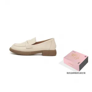 DAPHNE Лоферы женские черные/бежевые/коричневые - черные (подарочная упаковка), цвет Black (Exquisite Packaging)