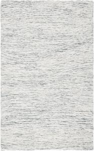 Ковер SAFAVIEH, 69 x 122 см, Metro Collection, Dark Grey & Ivory, современный дизайн, ручной работы из шерсти, идеально для гостиной, спальни, столовой (MET995H-24)