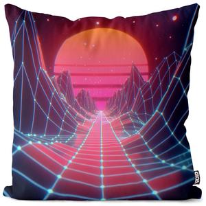 Чехол на подушку VOID Future Space, чехол для подушки из полиэстера, водонепроницаемый, для улицы и дома, размер подушки: 80 x 80 см