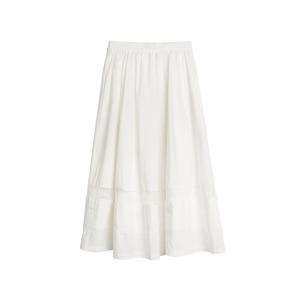 ELLE Повседневная длинная юбка женская белая тонкая миди