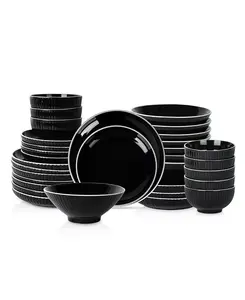 Lustra, набор столовых приборов из 32 предметов, сервиз на 8 персон Christian Siriano, black