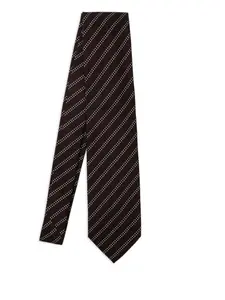 Галстук в диагональную полоску Destin, красный