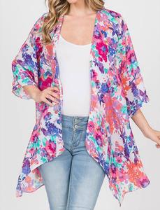 Женская накидка с цветочным принтом HEIMISH USA, Floral