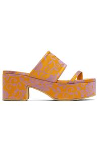 Босоножки на платформе Dries Van Noten, цвет mandarin