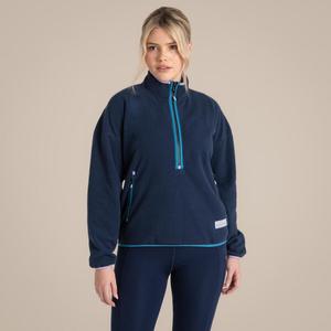 Craghoppers — функциональный свитер из микрофлиса CO2 Renu Half Zip, темно-синий