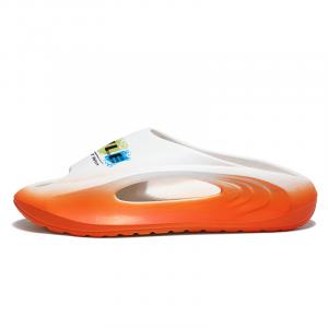 Сандалии-слайдеры EVA Quiet, нескользящие, устойчивые к запахам, износостойкие, быстросохнущие, с амортизацией, унисекс CariteSport, White Orange