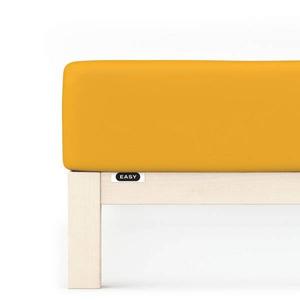 Простынь на подгонке schlafgut Jersey, 90x22x200 см цвет yellow deep