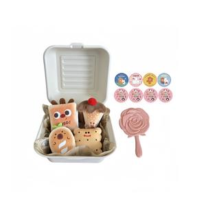 Ланч-бокс с плюшевым кулоном Dessert Dolls высотой 7 см LALABABY