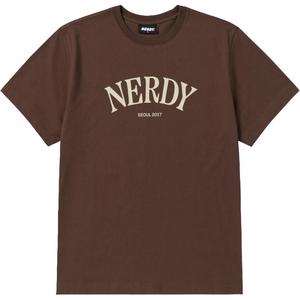 Nerdy Футболка с рукавом дроп-шилдер женская коричневая