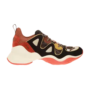 Кроссовки Fendi FFluid Lace Up Low Brandy, оранжевый