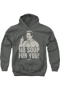 Толстовка с капюшоном Seinfeld No Soup Youth Pull Over Gildan, Charcoal