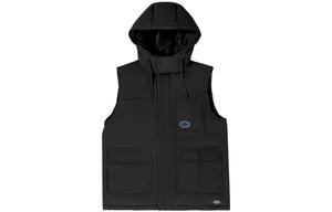 Пуховый жилет с капюшоном Dickies, черный