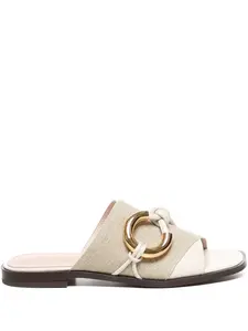 Сандалии Carmy с металлическим декором Coccinelle, нейтральный