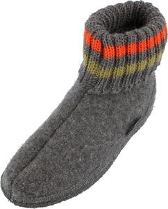 Тапочки HAFLINGER Paul немецкие с воротником, из чистой шерсти, унисекс, Anthracite