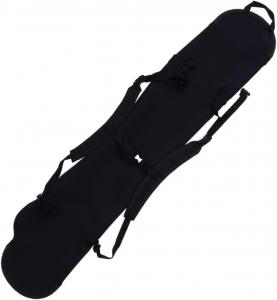 Легкая черная сумка для сноуборда Mikinona с чехлом для лыж. Вместительное отделение для аксессуаров. Портативная защита для авиаперелетов и автомобильных поездок. Практичный чехол для сноуборда, устойчивый к грязи., Black