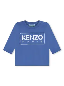 Футболка с логотипом Kenzo Kids, синий