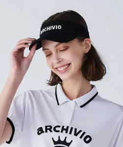 Солнцезащитный козырек с вышитым логотипом Archivio, цвет Black (001)