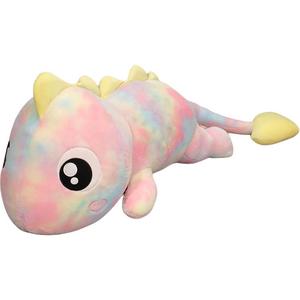 Разноцветный динозавр милый с большими глазами плюшевый динозавр игрушка 80см/100см/120см/140см высота XIWANTONG, мультиколор/розовый