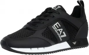 Кроссовки EA7 Emporio Armani Mesh Runner черный/асфальтовый, черно-белый