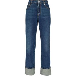 Джинсы с нашивкой Logo Patch Alexander McQueen, синий