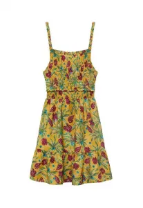 Детское повседневное платье Mango Kids, Mustard Yellow